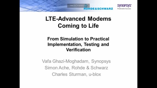 LTE-Advanced Modems Coming to Life