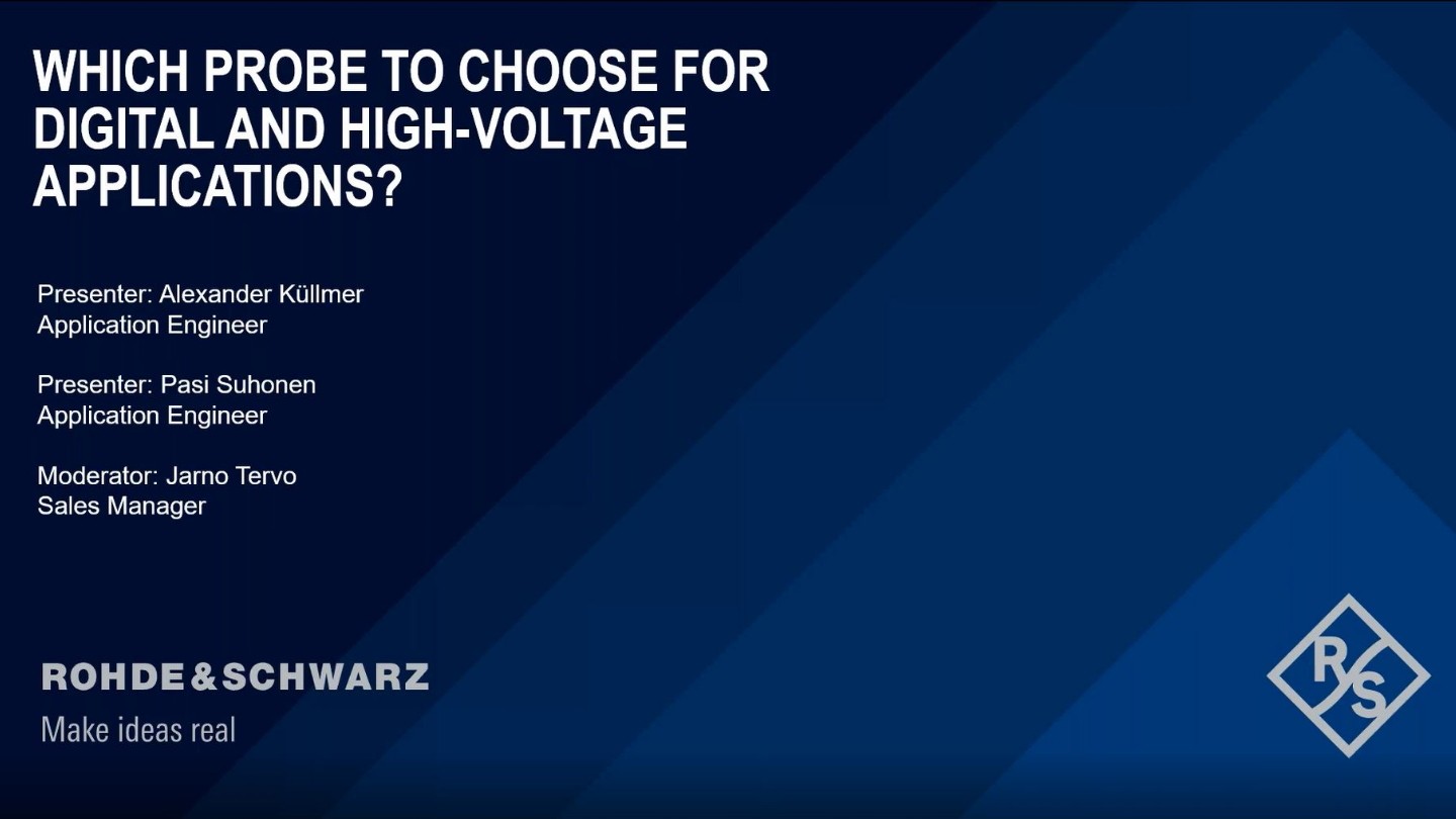 Which Probe to Choose for Digital and High-Voltage Applications