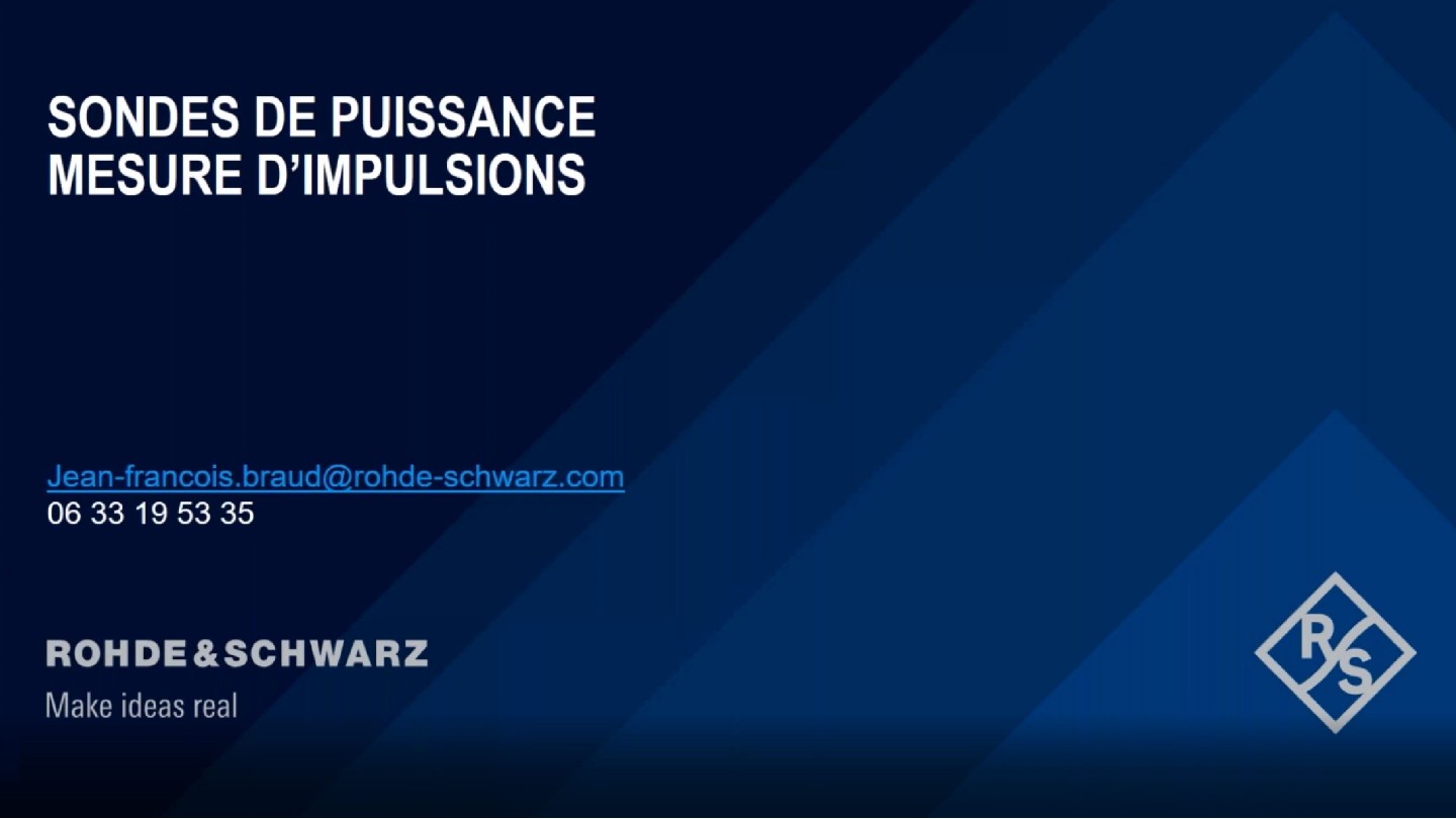 Webinar : Sondes - Mesures d'impulsions