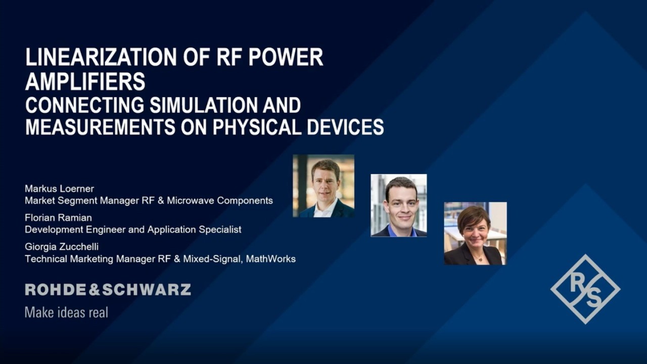 Linéarisation d'amplificateurs de puissance RF – connecter la simulation et les mesures sur des appareils physiques