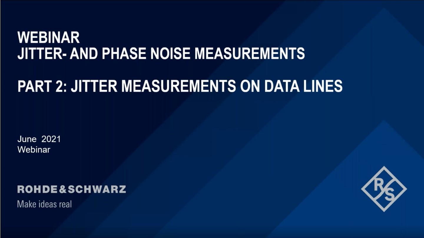 Phase Noise and Advanced Jitter Measurements Part 2