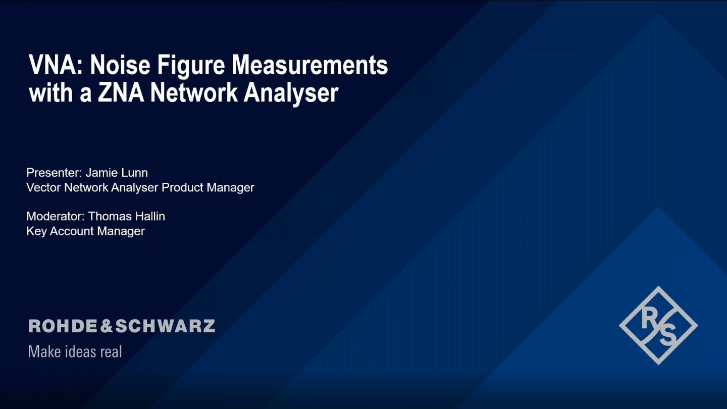 VNA: Noise Figure Measurements