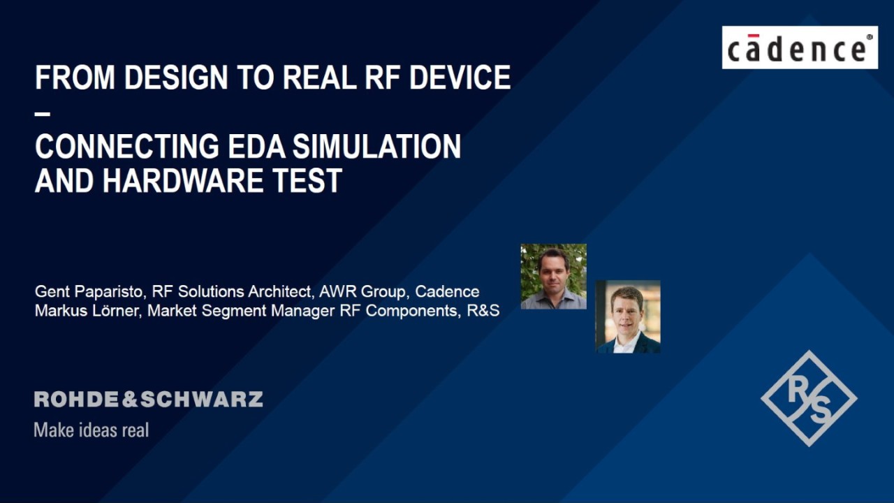 Webinar: From design to real RF device - connecting EDA simulation and hardware test