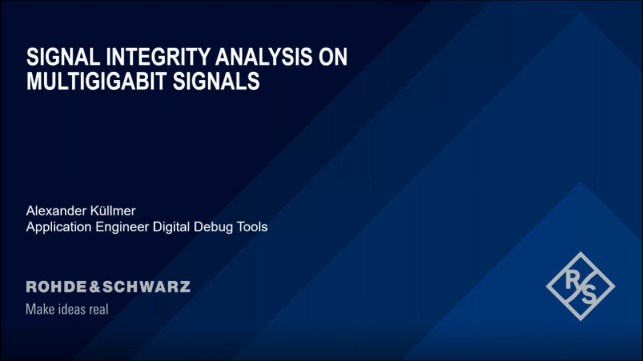 Signalintegritätsanalyse von Multigigabitsignalen