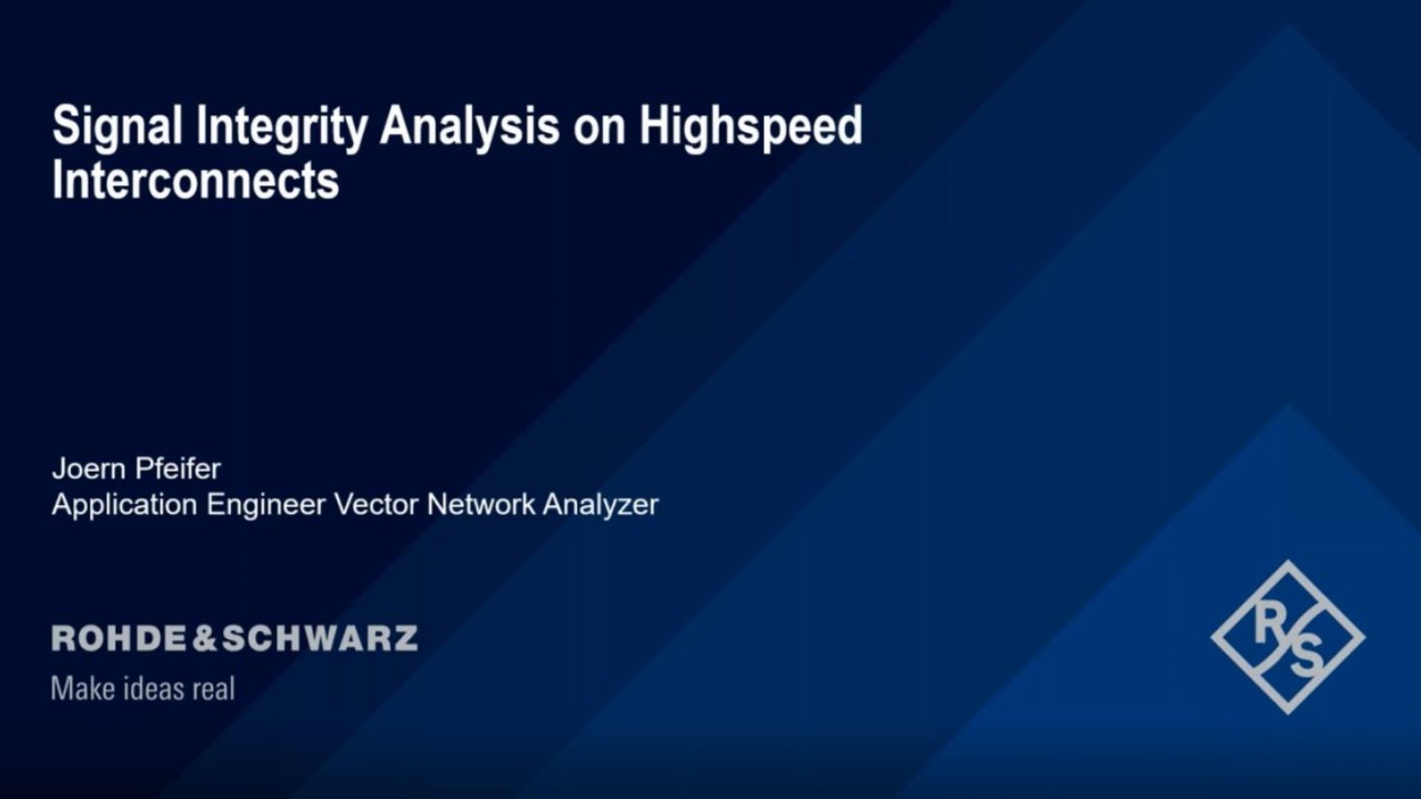 Signal Integrity analysis on highspeed interconnects