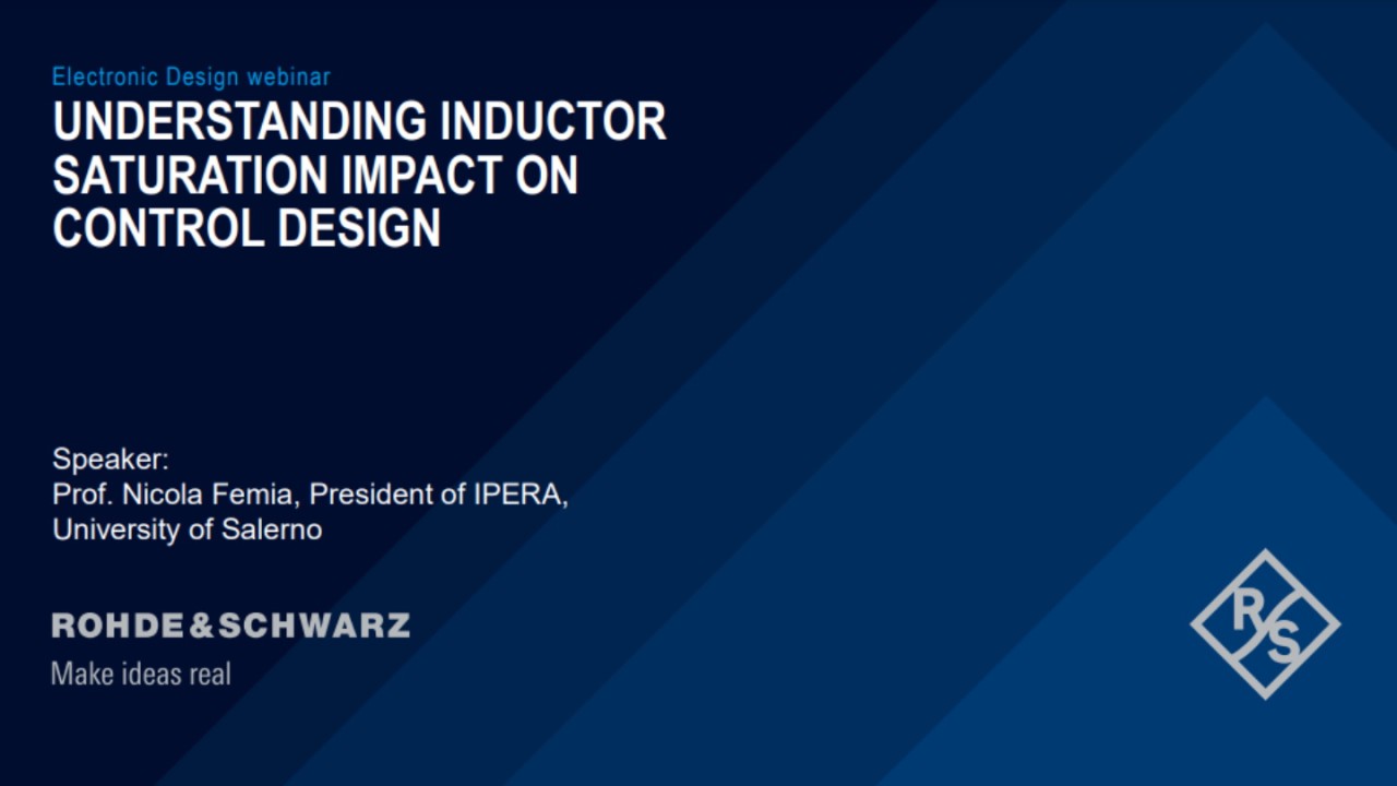 Webinar: Understanding inductor saturation impact on control design