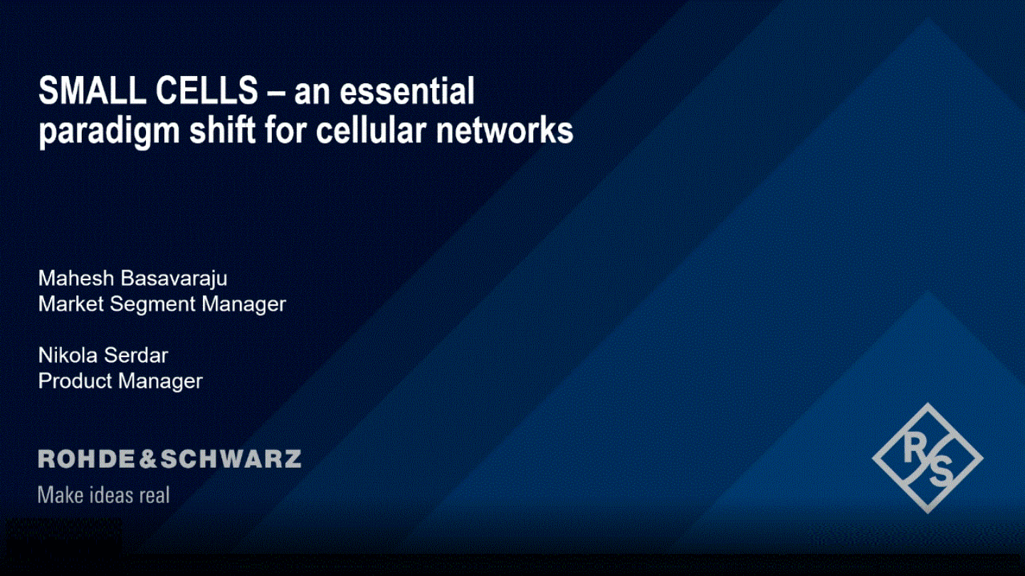Small cells – an essential paradigm shift for cellular networks - Korean Subtitles
